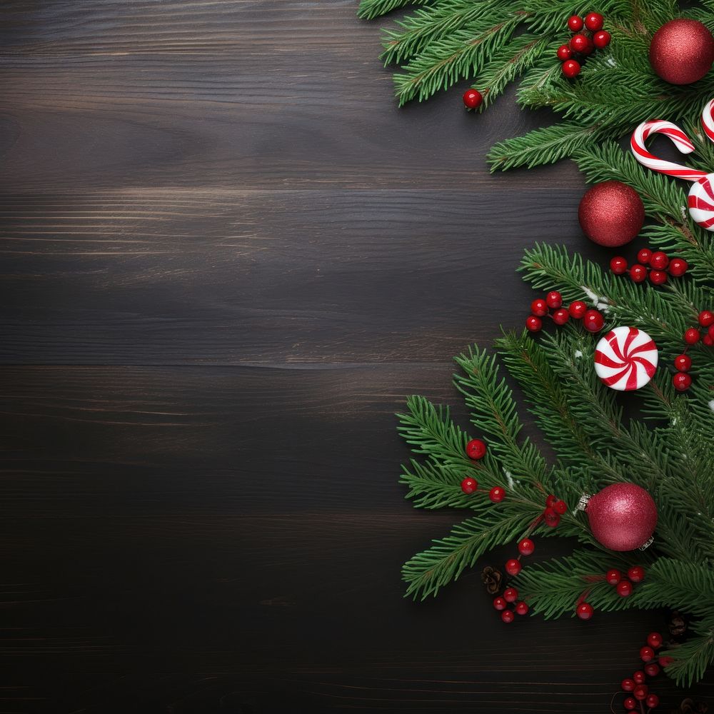 Christmas background branch plant tree. AI generated Image by rawpixel.