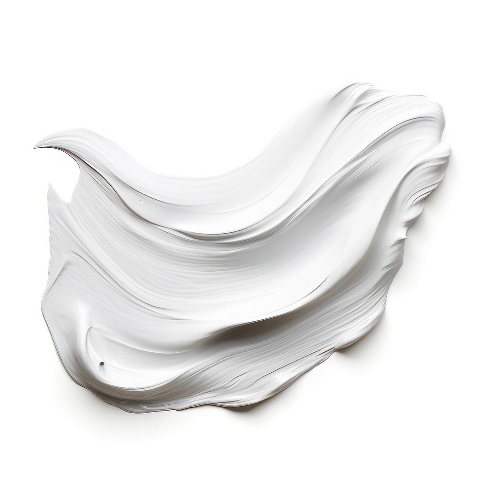 White paint brushstroke white background simplicity porcelain. AI generated Image by rawpixel.