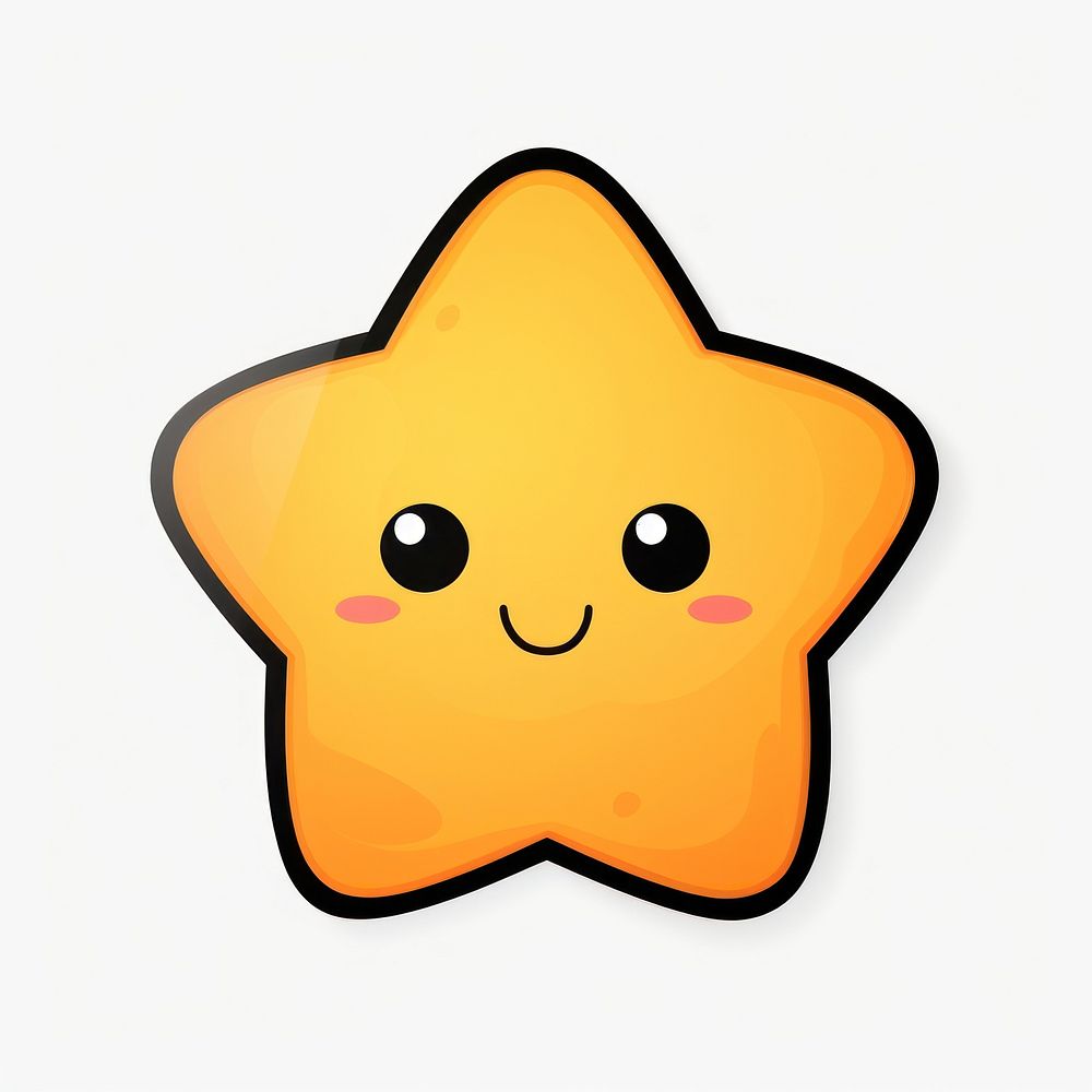 Star symbol white background confectionery. AI generated Image by rawpixel.