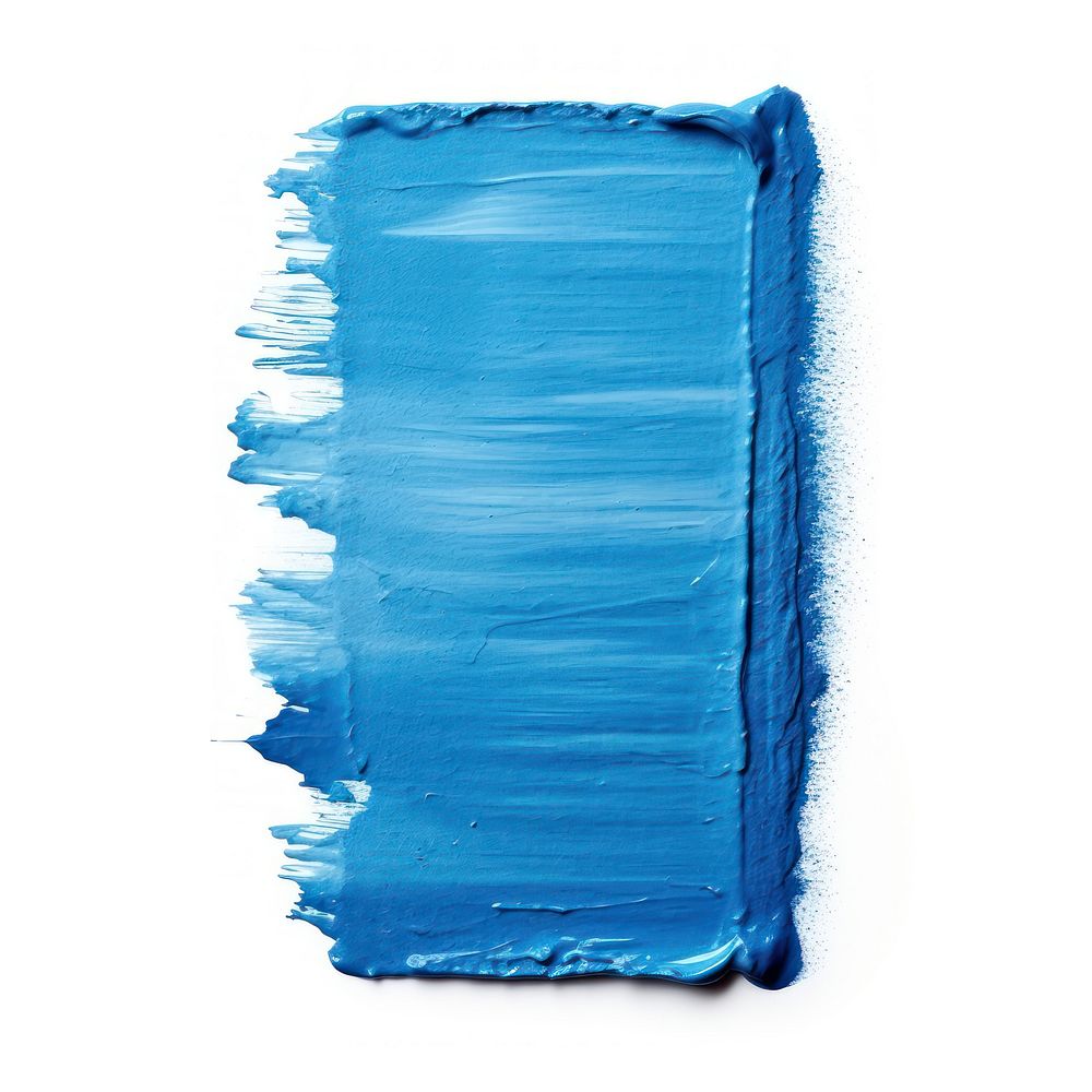 Blue flat paint brush stroke backgrounds rectangle paper. AI generated Image by rawpixel.