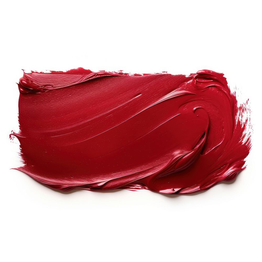 Flat Metallic dark red paint brushstroke petal white background splattered. AI generated Image by rawpixel.