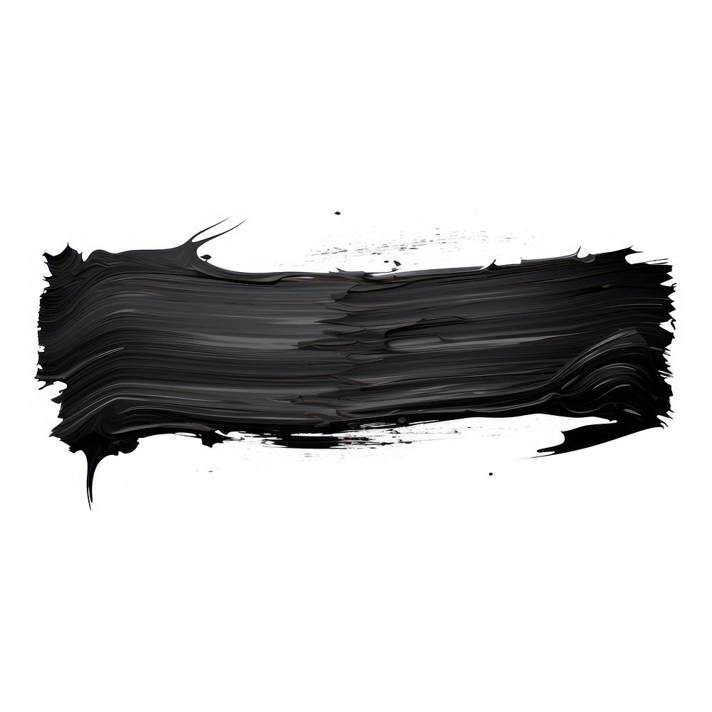 Flat blackpaint brushstroke white background splattered monochrome. AI generated Image by rawpixel.