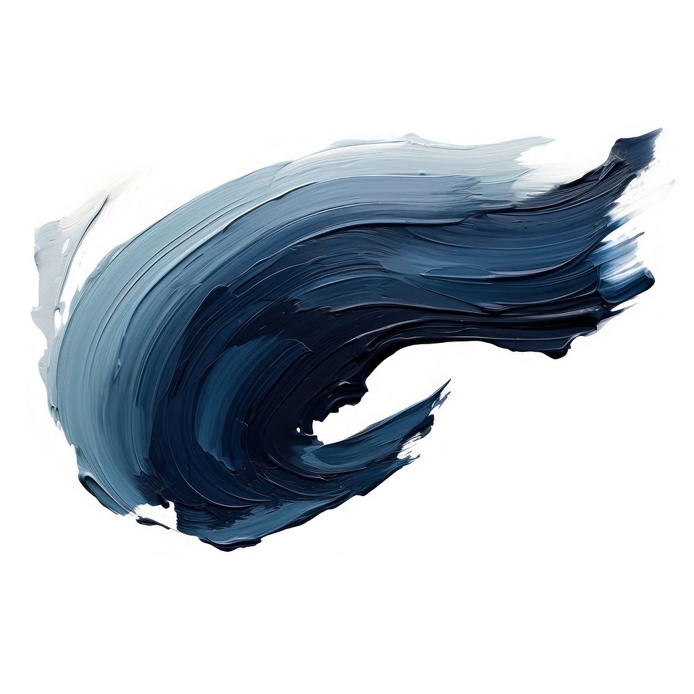 Flat dark blue pastel brushstroke white background abstract outdoors. AI generated Image by rawpixel.