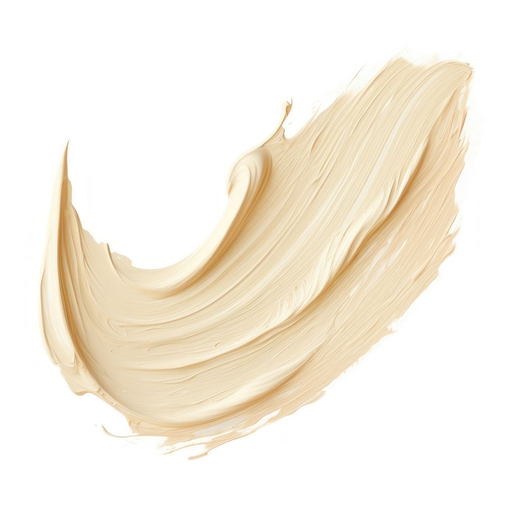 Flat pale Beige paint brushstroke cream white background abstract. AI generated Image by rawpixel.