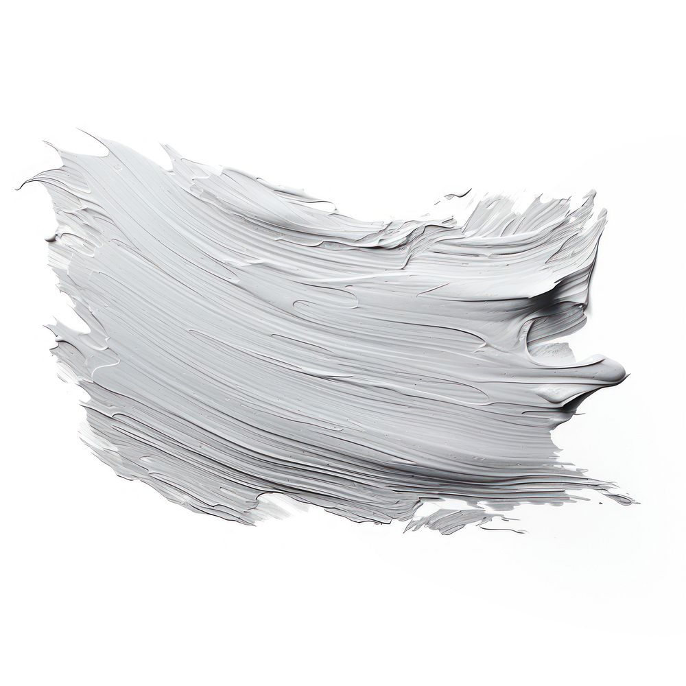 Flat pale gray paint brushstroke sketch white paper. AI generated Image by rawpixel.