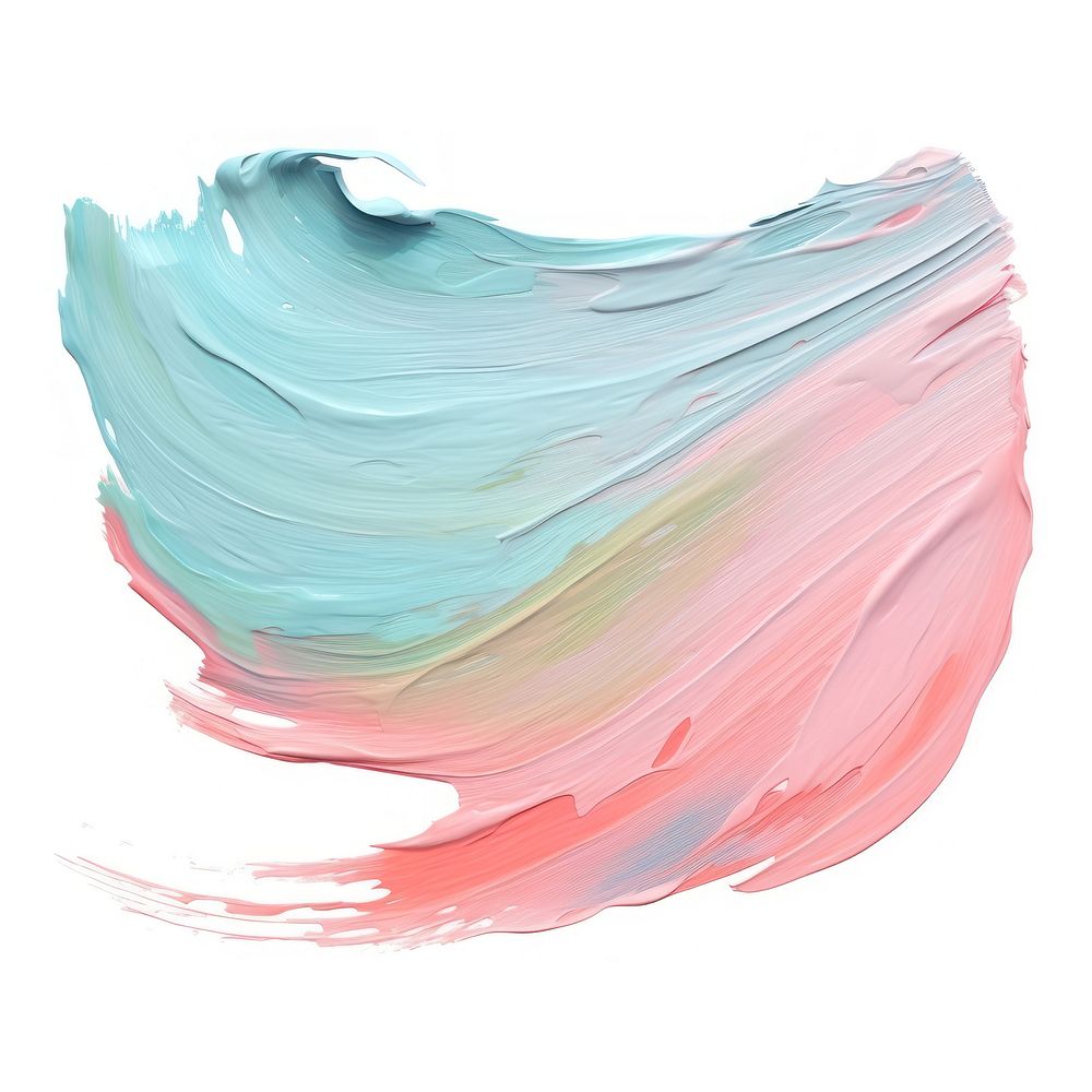 Flat pale pastel paint brushstroke backgrounds petal white background. AI generated Image by rawpixel.