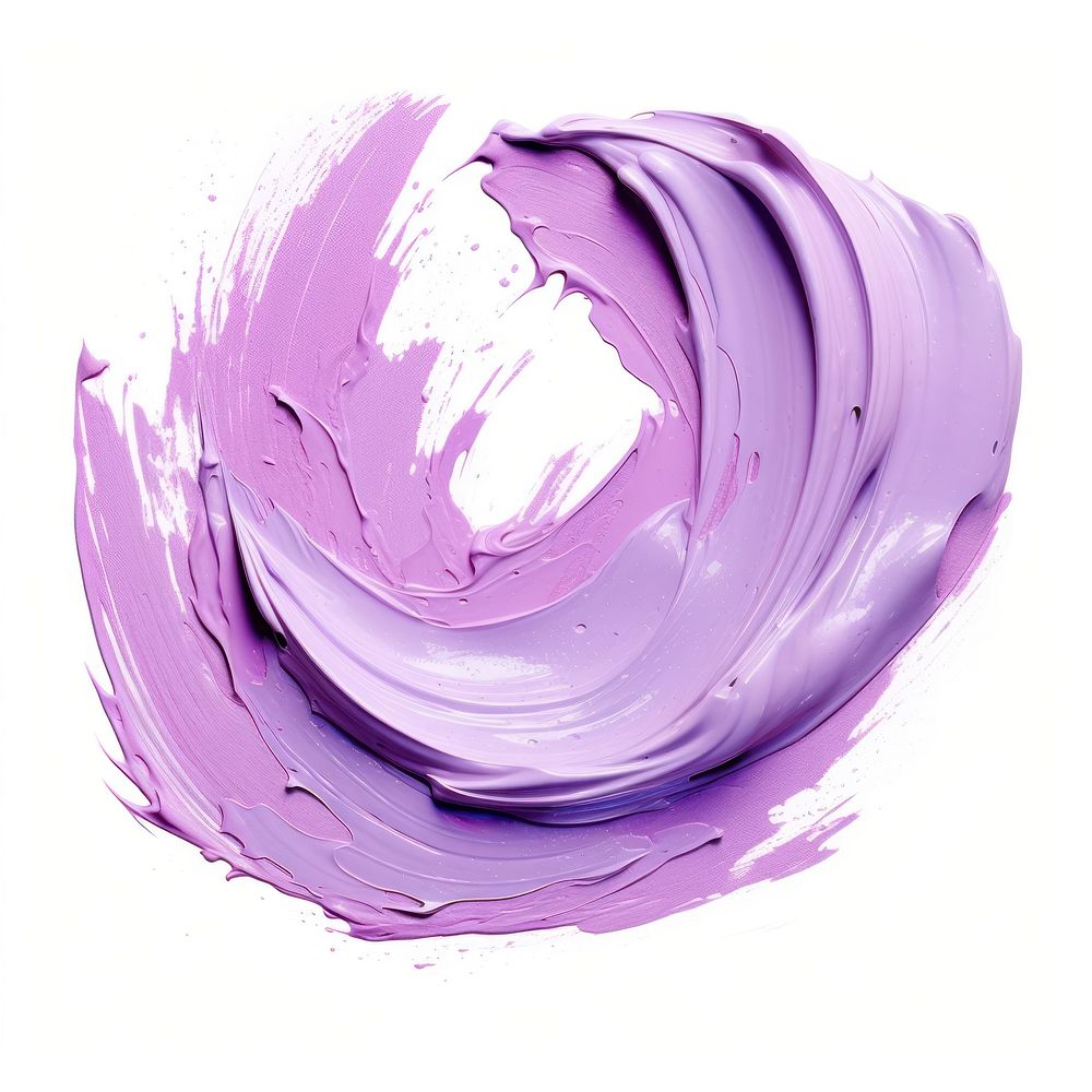 Flat pale purple paint brushstroke white background vegetable lavender. AI generated Image by rawpixel.