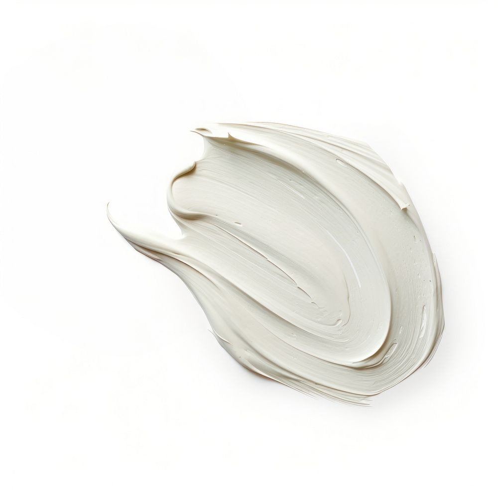 Flat pale white paint brushstroke white background porcelain pottery. AI generated Image by rawpixel.