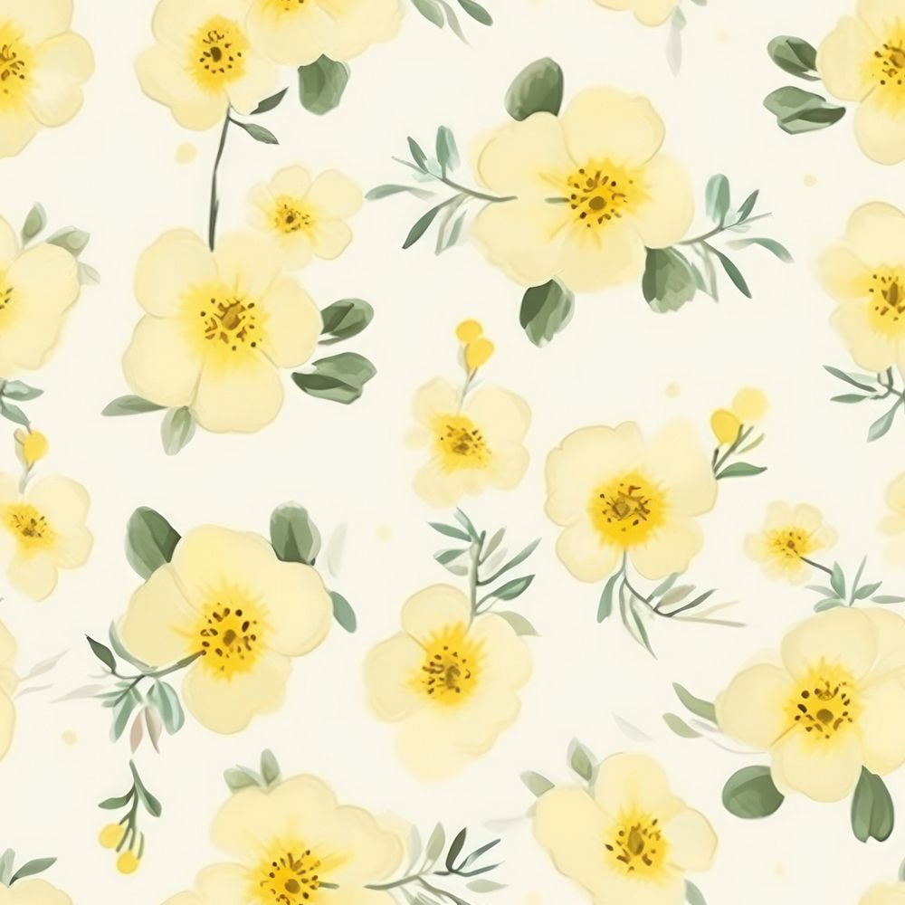 Primrose pattern flower backgrounds. AI generated Image by rawpixel.