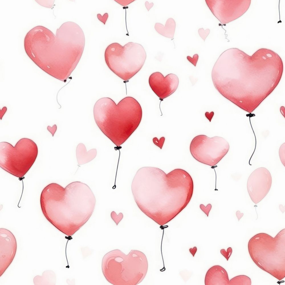 Love backgrounds balloon pattern. AI generated Image by rawpixel.