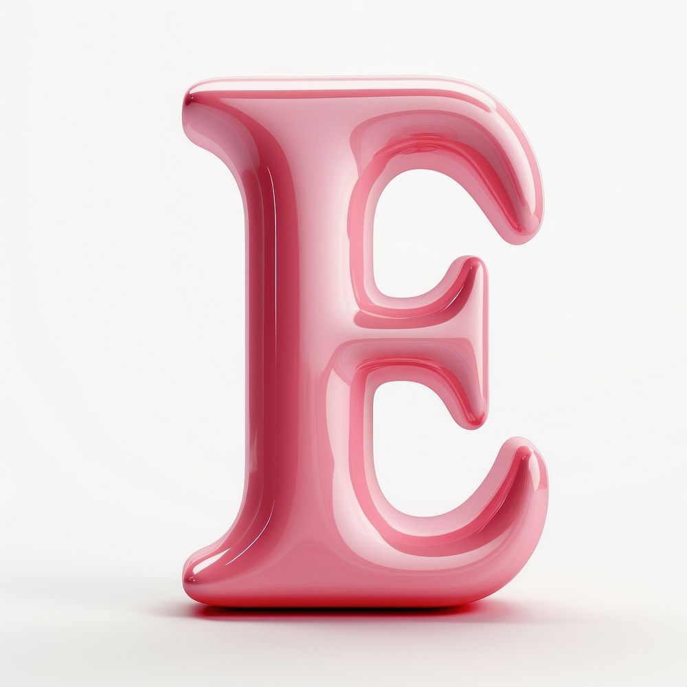 Letter E shape alphabet number text. AI generated Image by rawpixel.