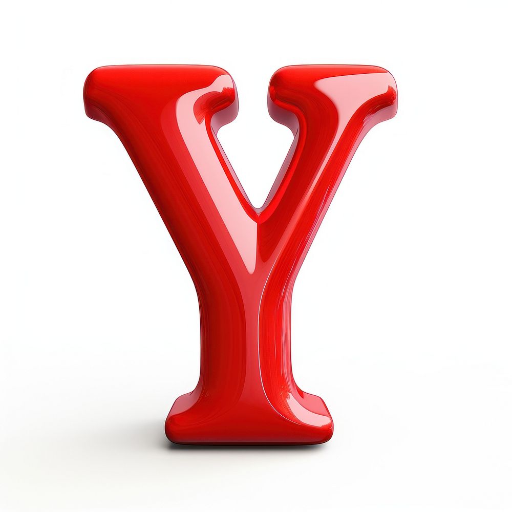 Letter Y shape alphabet white background pottery. AI generated Image by rawpixel.