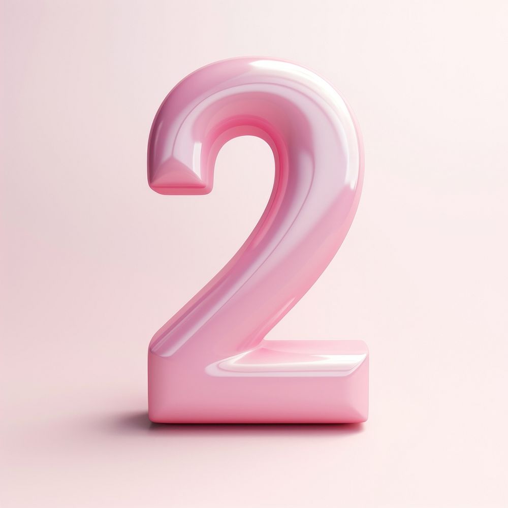 Number 2 shape text circle symbol. AI generated Image by rawpixel.