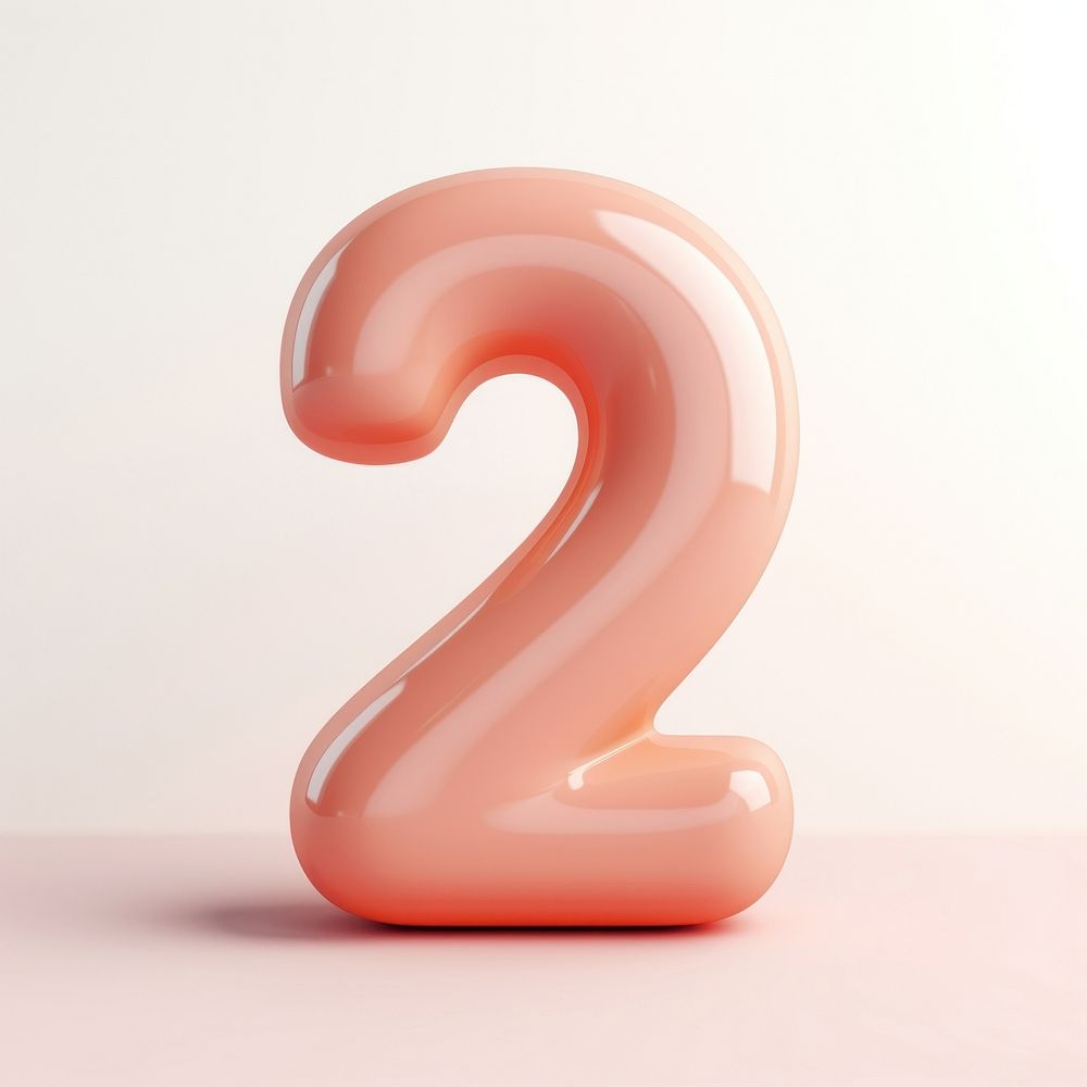 Number 2 shape simplicity circle symbol. AI generated Image by rawpixel.
