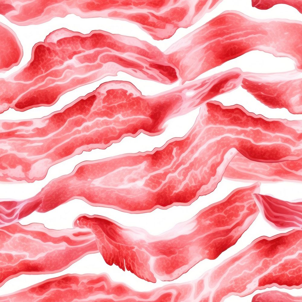 Bacon backgrounds pork meat. AI generated Image by rawpixel.