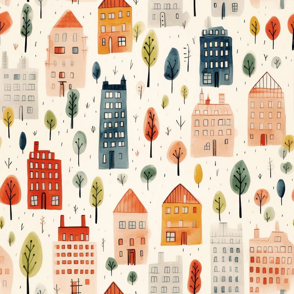 City pattern art neighbourhood. AI | Free Photo Illustration - rawpixel