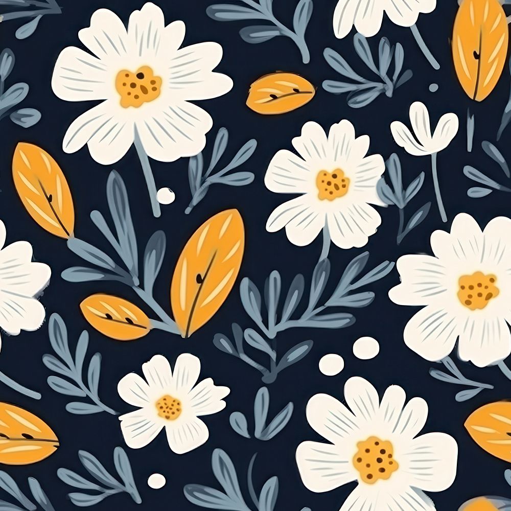 Flowers pattern plant petal. AI generated Image by rawpixel.