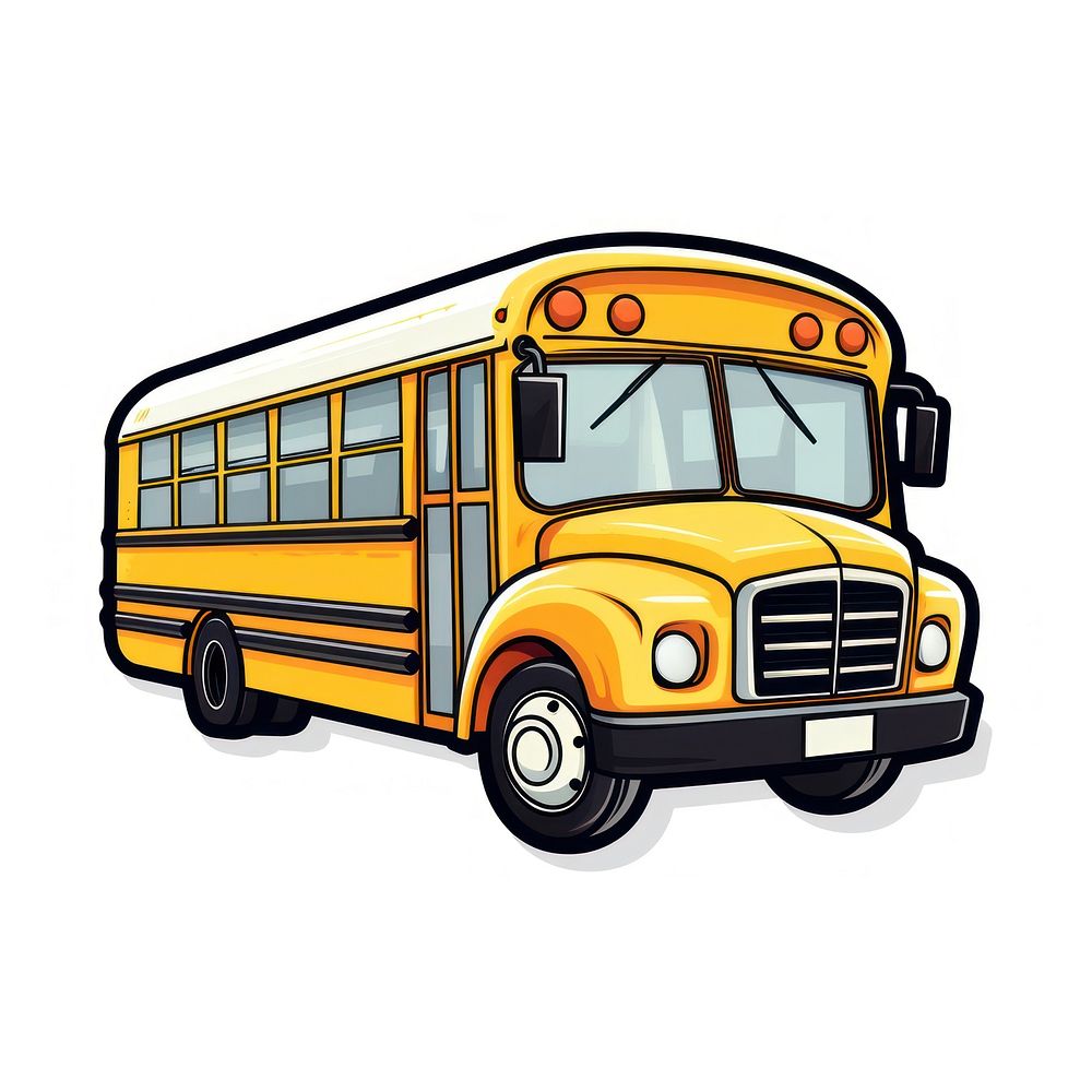 Illustration sticker bus vehicle transportation. | Free Photo ...