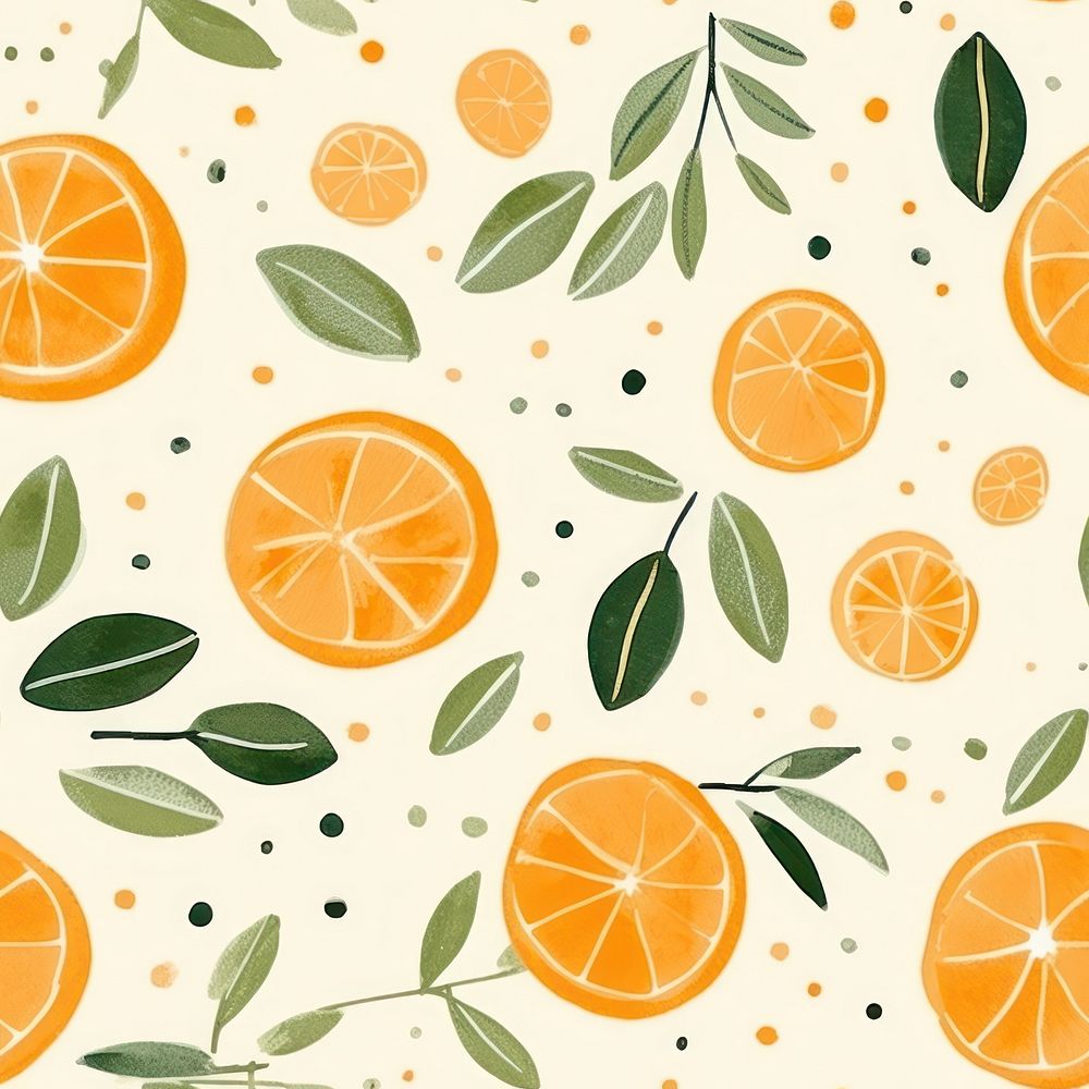 Orange pattern backgrounds grapefruit. AI generated Image by rawpixel.