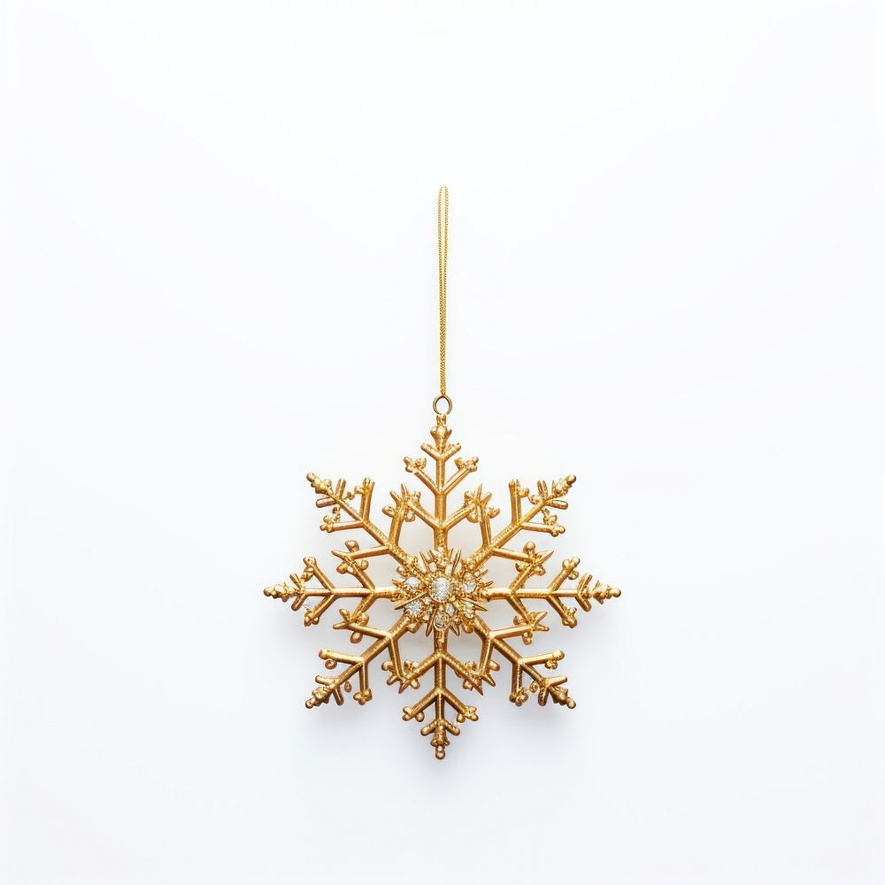 Plastic glitter snowflake ornament christmas jewelry white. AI generated Image by rawpixel.