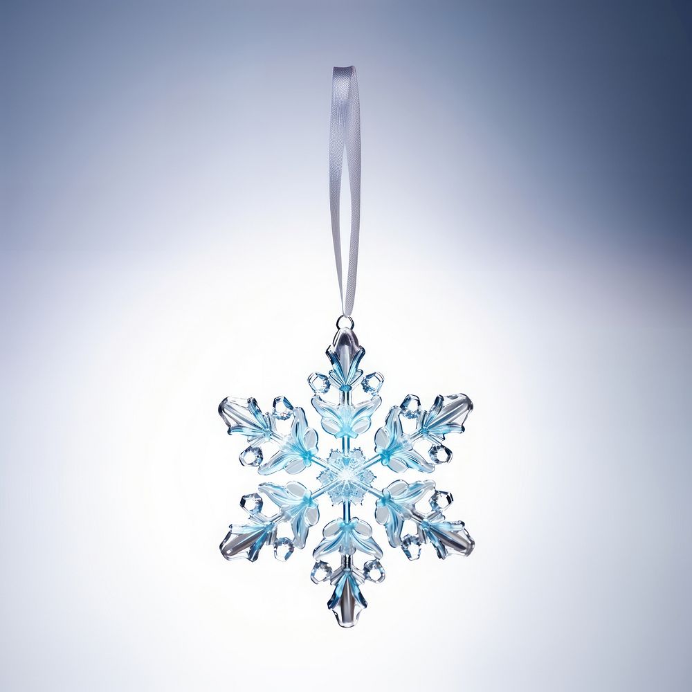 Plastic glitter snowflake ornament christmas jewelry celebration. AI generated Image by rawpixel.
