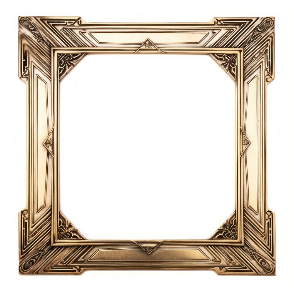 Art deco design frame vintage photo white background architecture. AI generated Image by rawpixel.