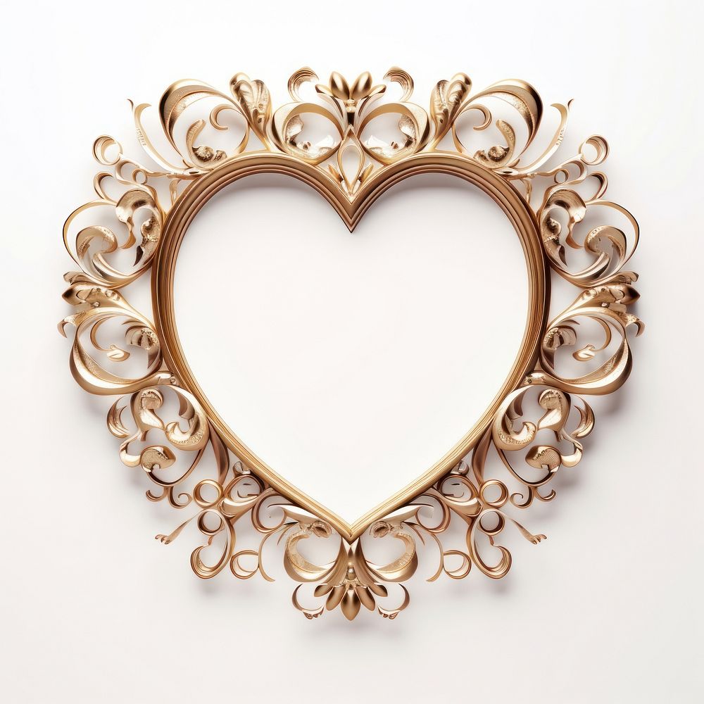 Heart design frame vintage jewelry locket heart. AI generated Image by rawpixel.
