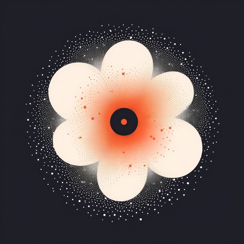 Flower astronomy pattern night. AI generated Image by rawpixel.
