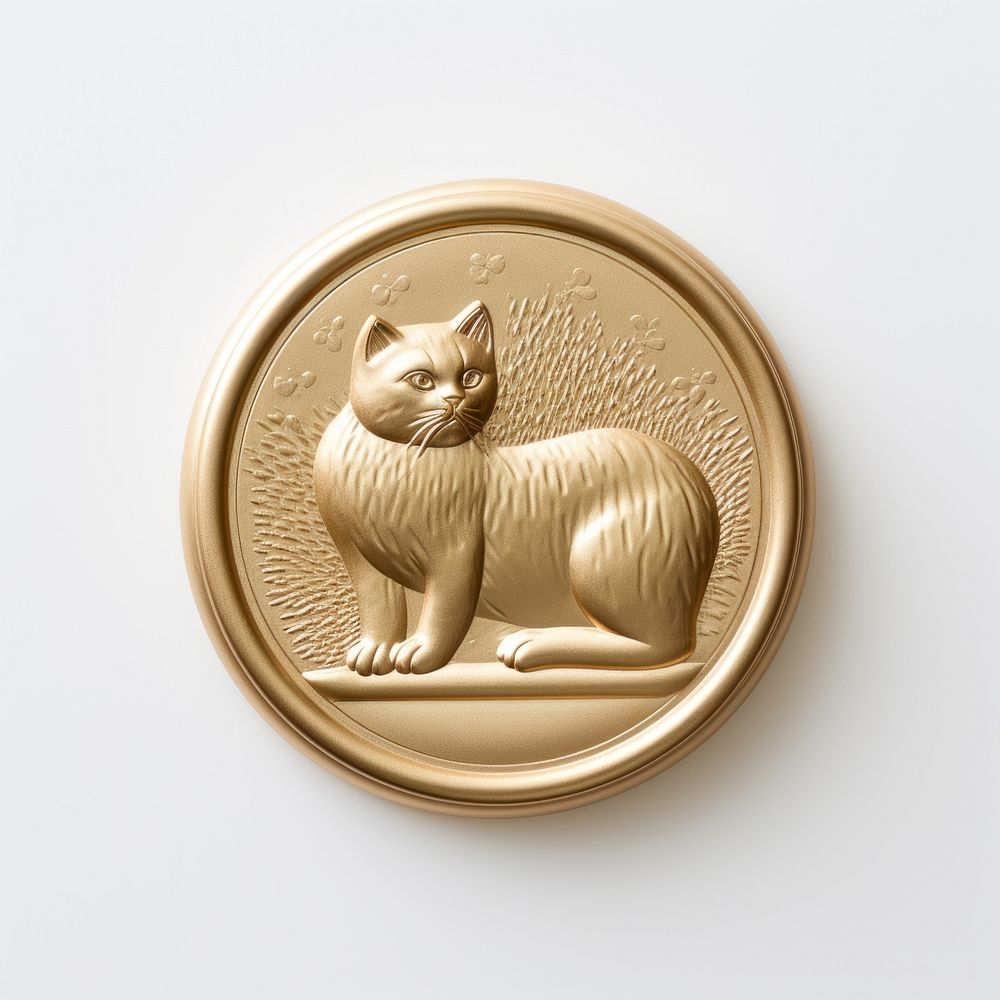 Mammal animal bronze gold. AI generated Image by rawpixel.
