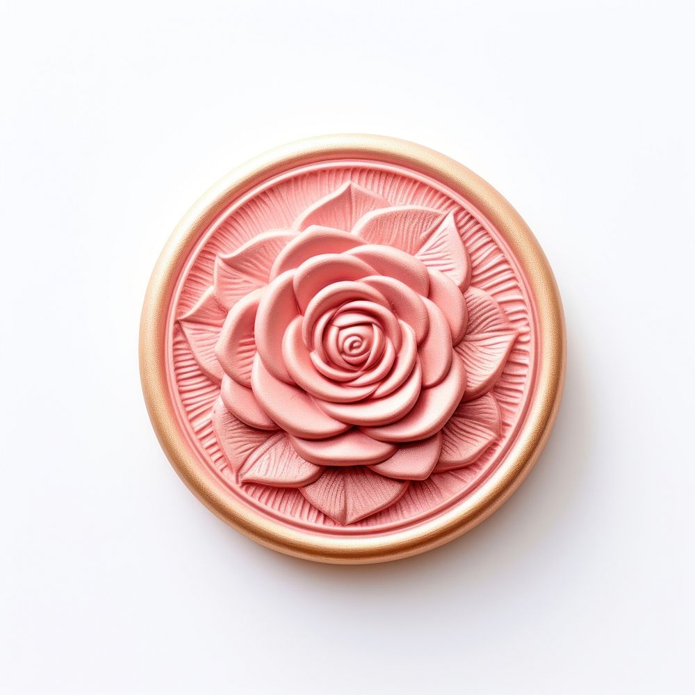 Plant rose face white background. AI generated Image by rawpixel.
