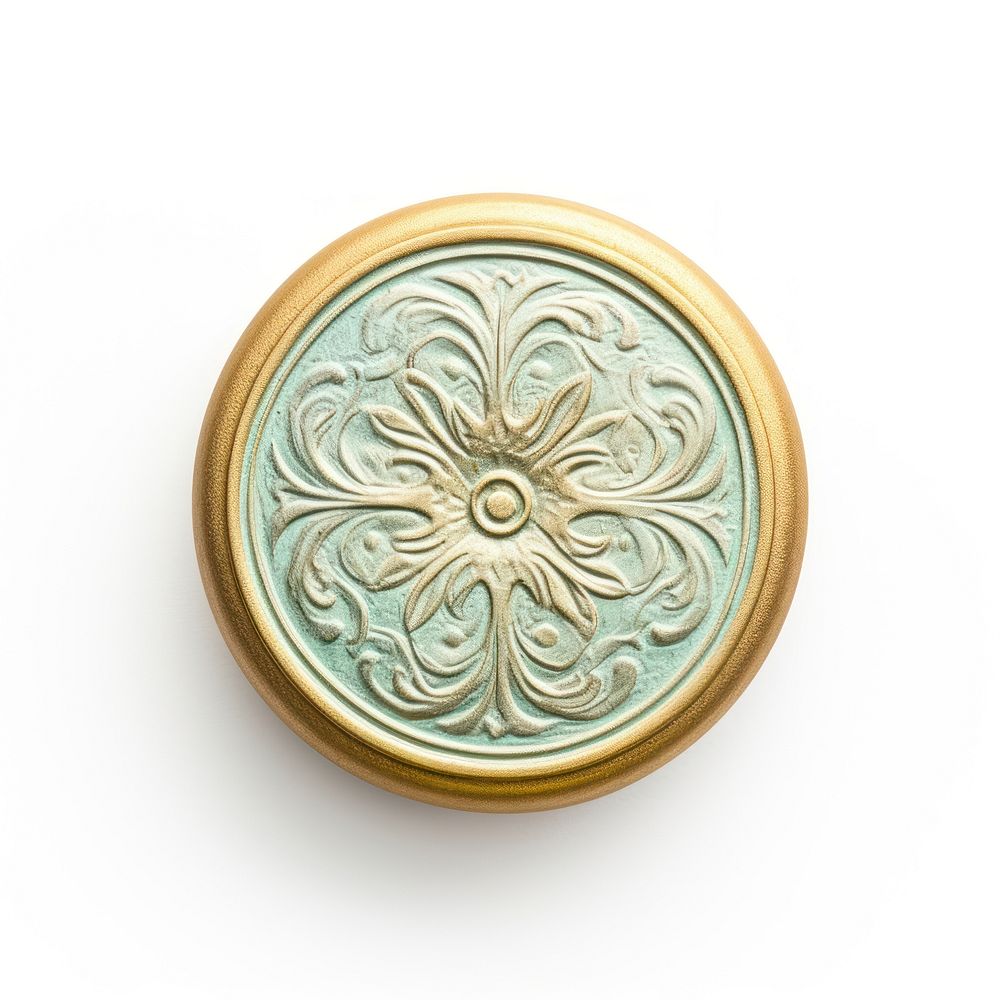 Jewelry locket face white background. AI generated Image by rawpixel.