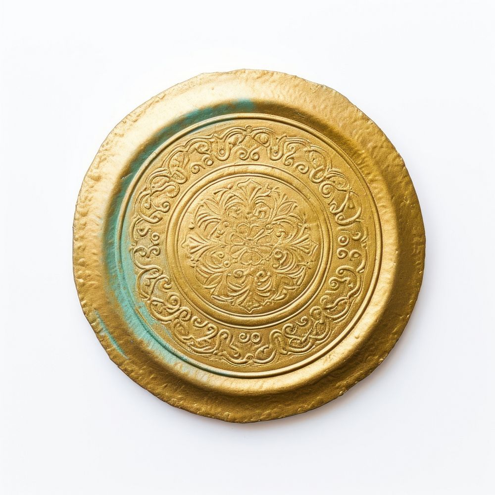 Jewelry locket bronze gold. AI generated Image by rawpixel.