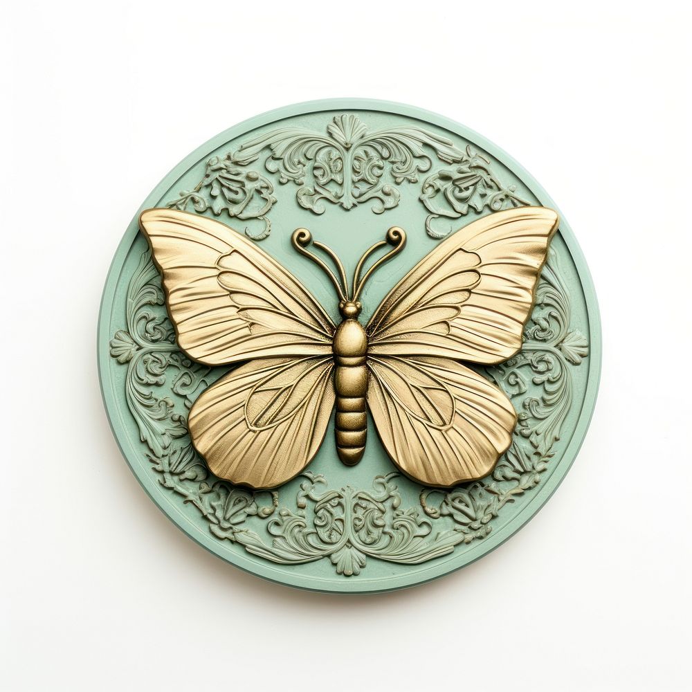 Butterfly white background accessories accessory. AI generated Image by rawpixel.