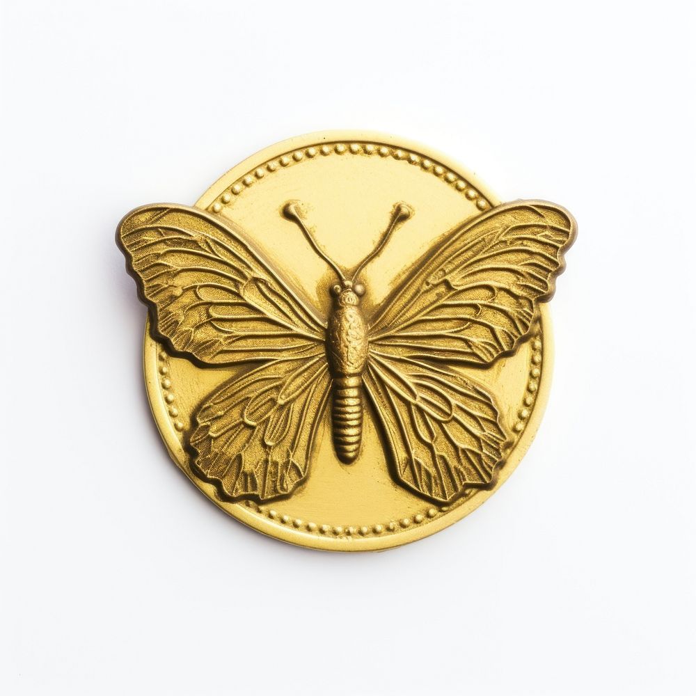 Butterfly locket money gold. AI generated Image by rawpixel.