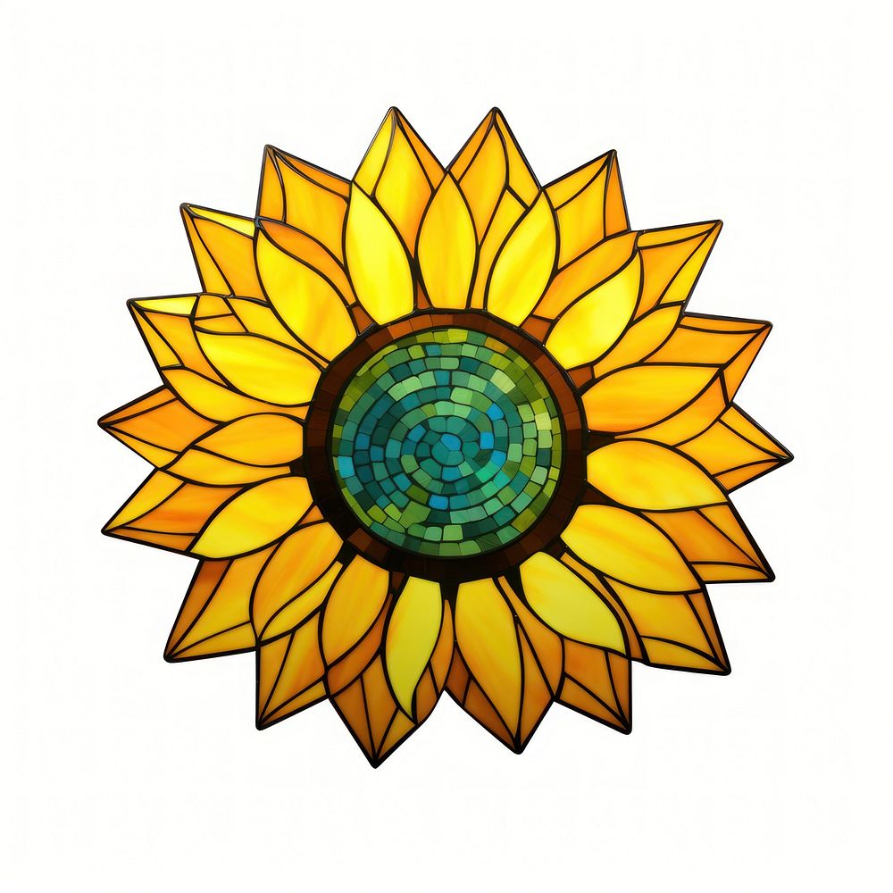 Glass sunflower plant shape art. AI generated Image by rawpixel.