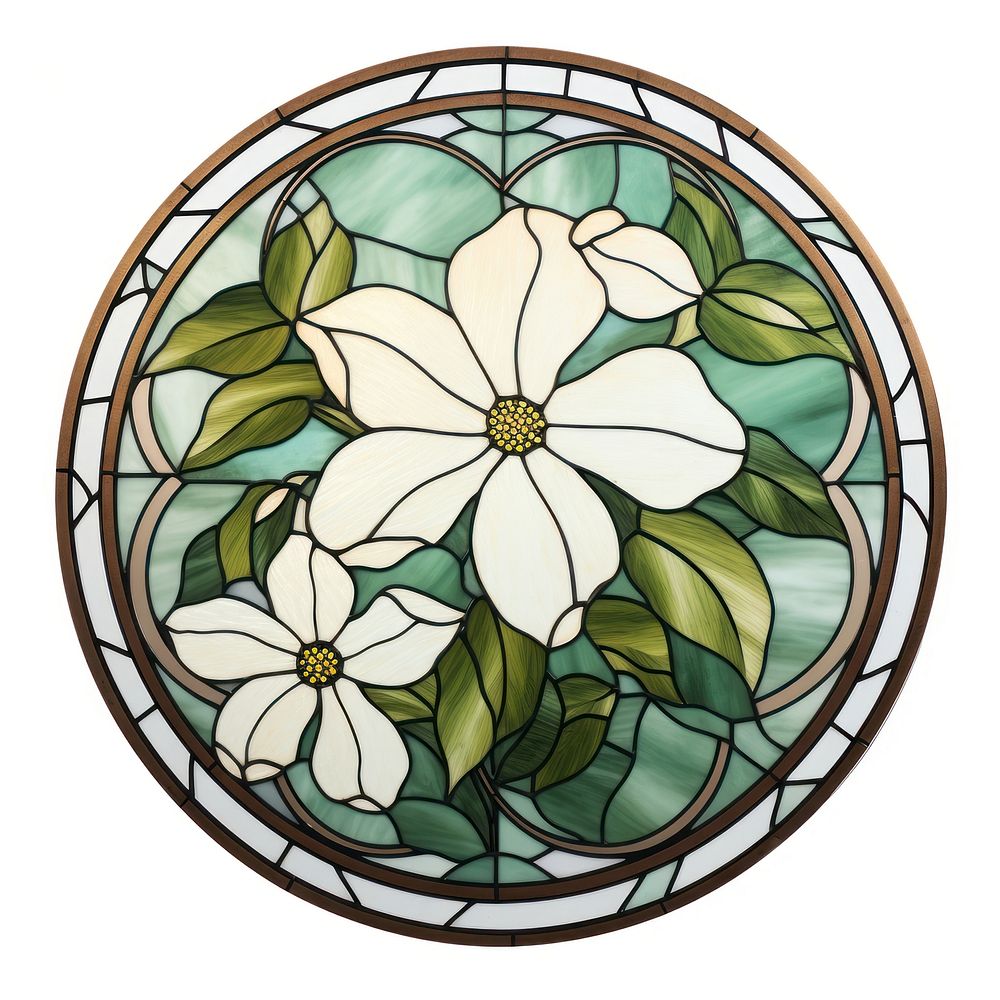 Glass Jasmine art shape stained | Free Photo Illustration - rawpixel