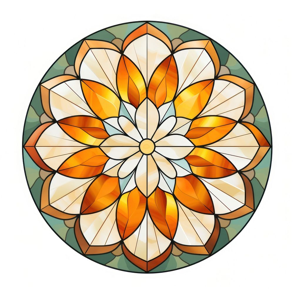 Glass Marigold backgrounds shape art. AI generated Image by rawpixel.