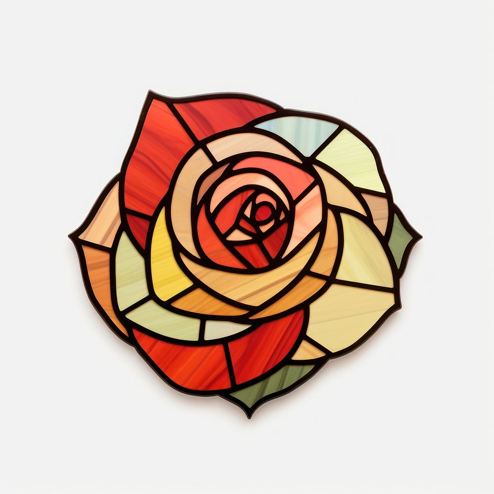 Glass rose art flower shape. AI generated Image by rawpixel.