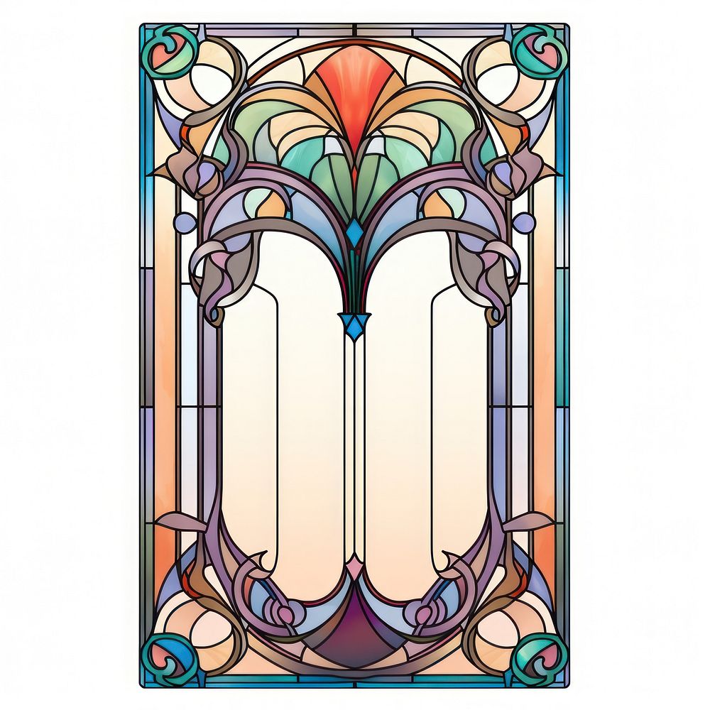 Glass Frame Ornament art stained glass architecture.