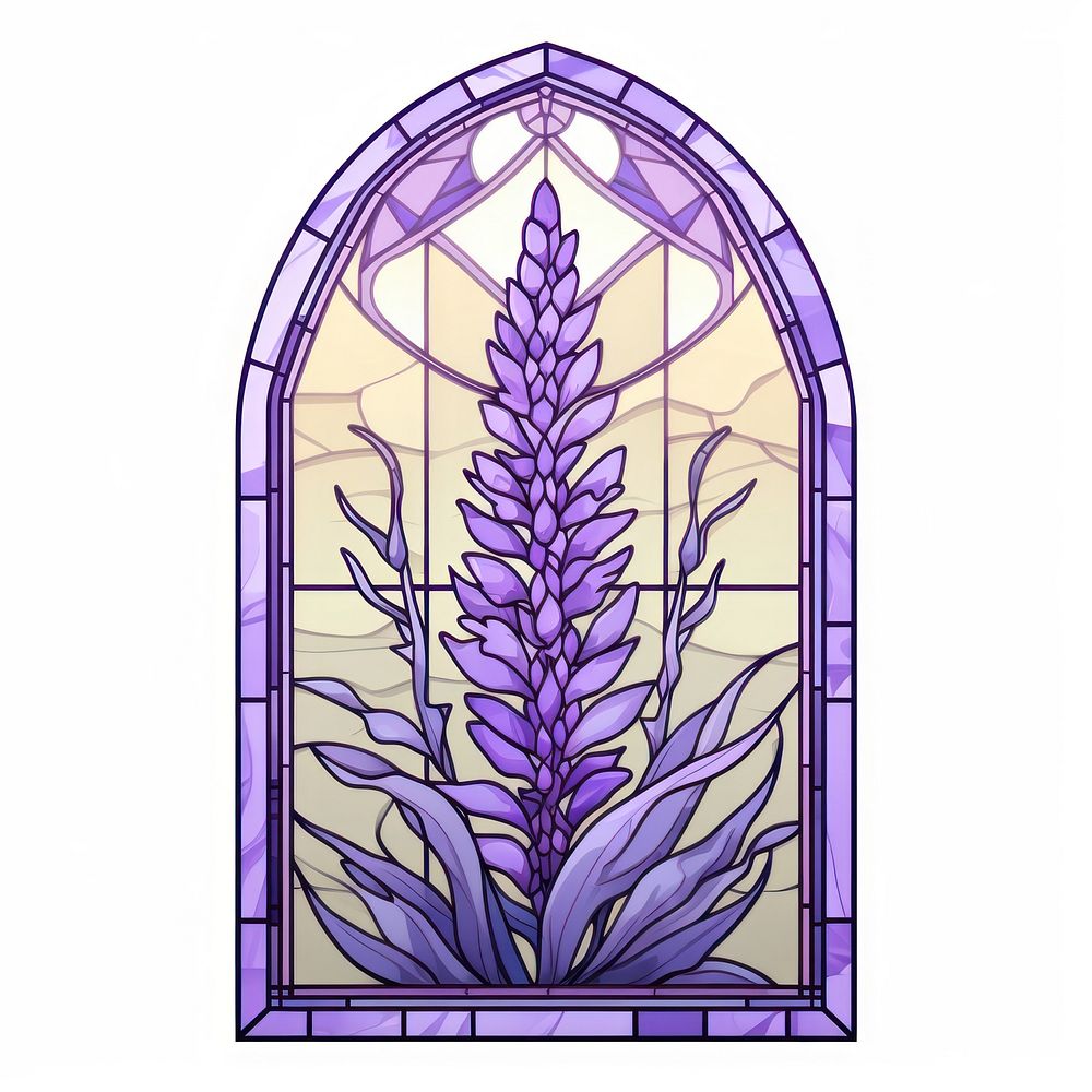 Glass Lavender lavender flower plant. AI generated Image by rawpixel.