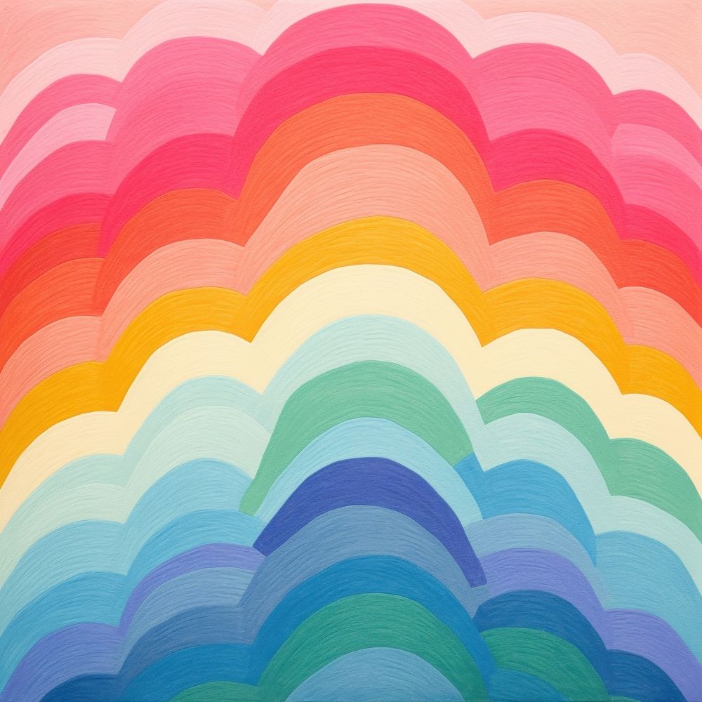 Rainbow pattern texture art. AI generated Image by rawpixel.