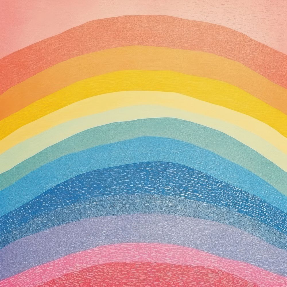 Rainbow painting pattern art. AI generated Image by rawpixel.