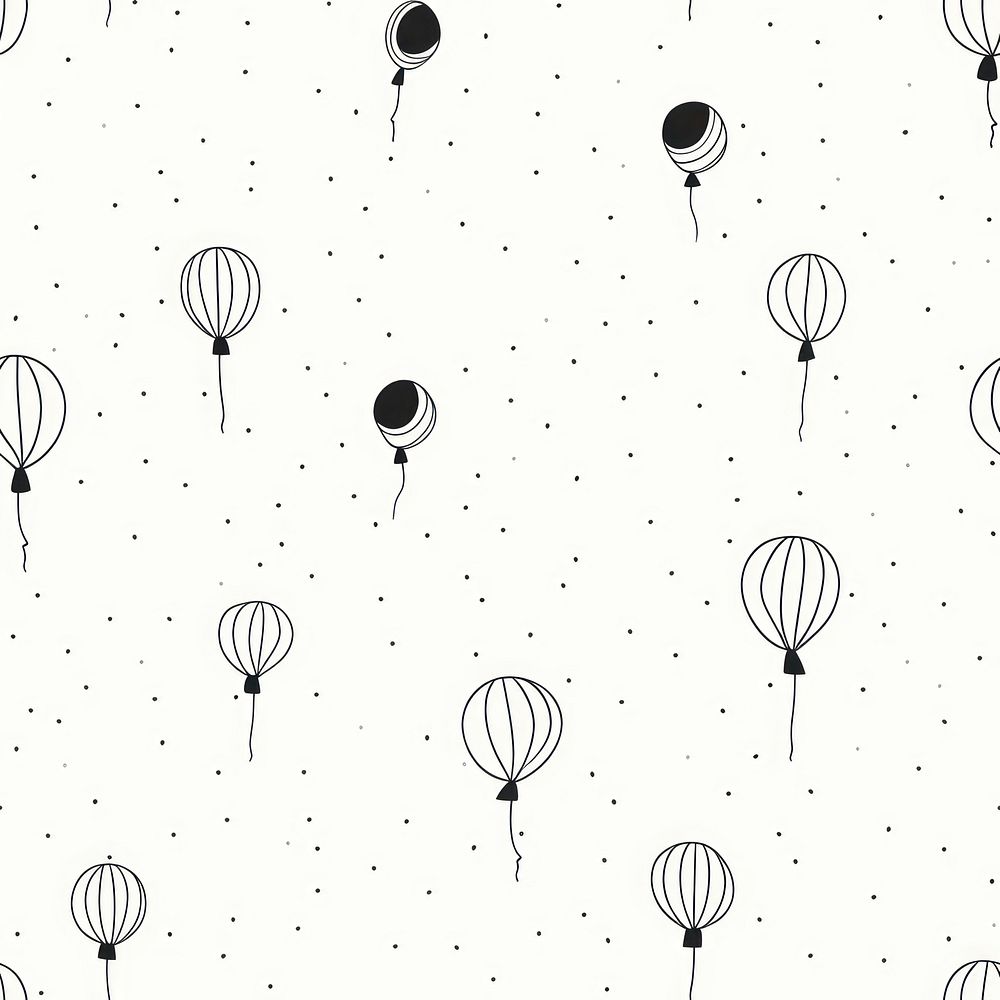 Balloon pattern balloon backgrounds. AI generated Image by rawpixel.
