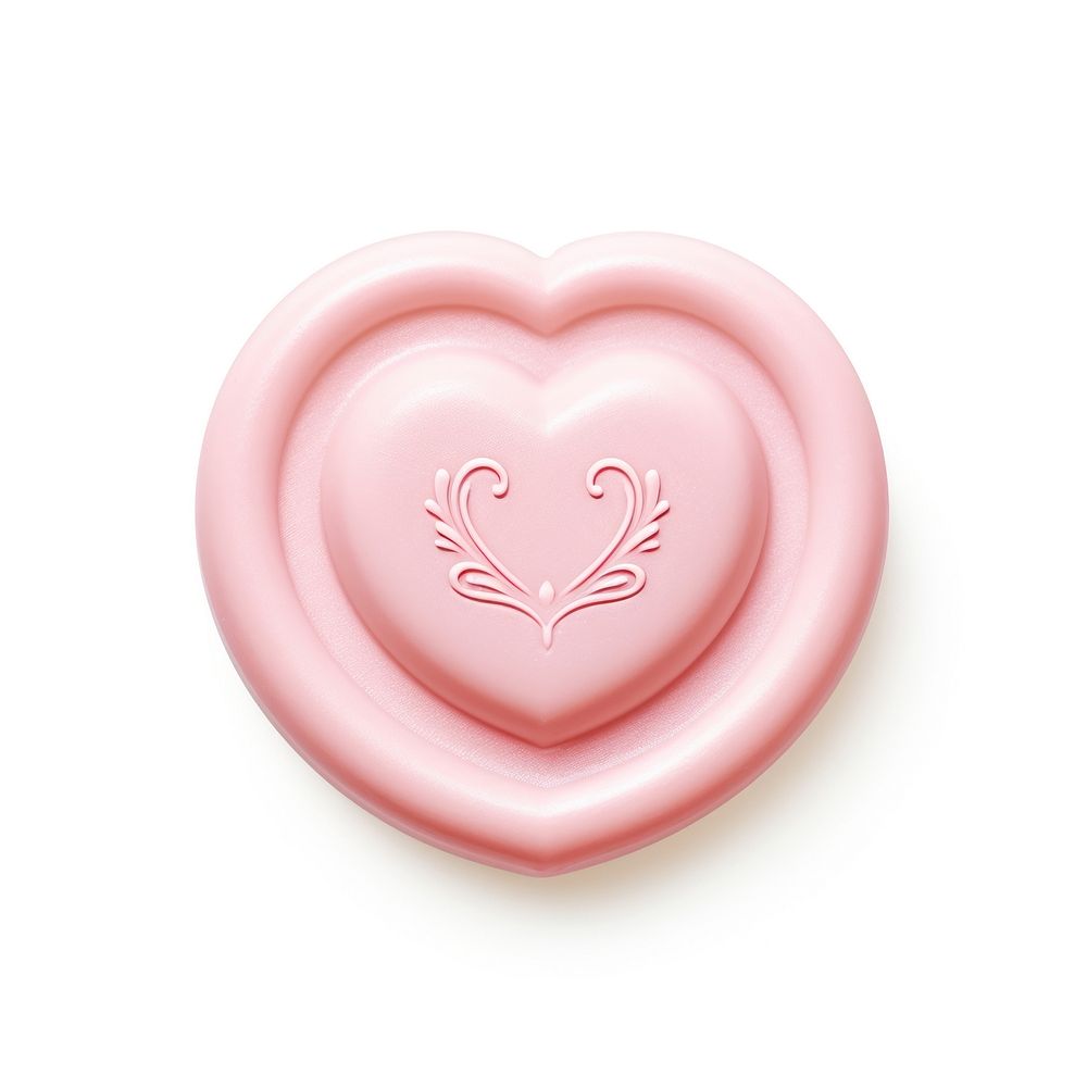 Heart pink white background creativity. AI generated Image by rawpixel.