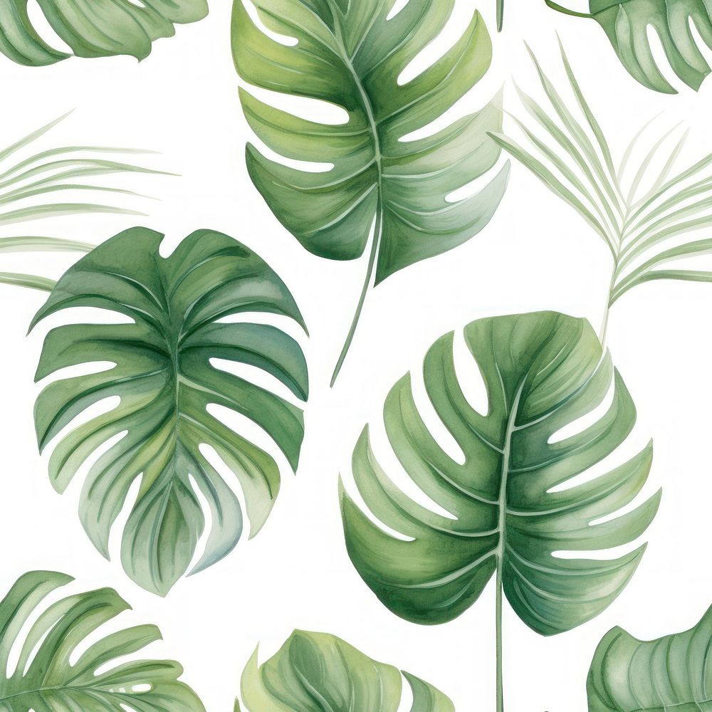 Philodendron backgrounds pattern plant. AI generated Image by rawpixel.