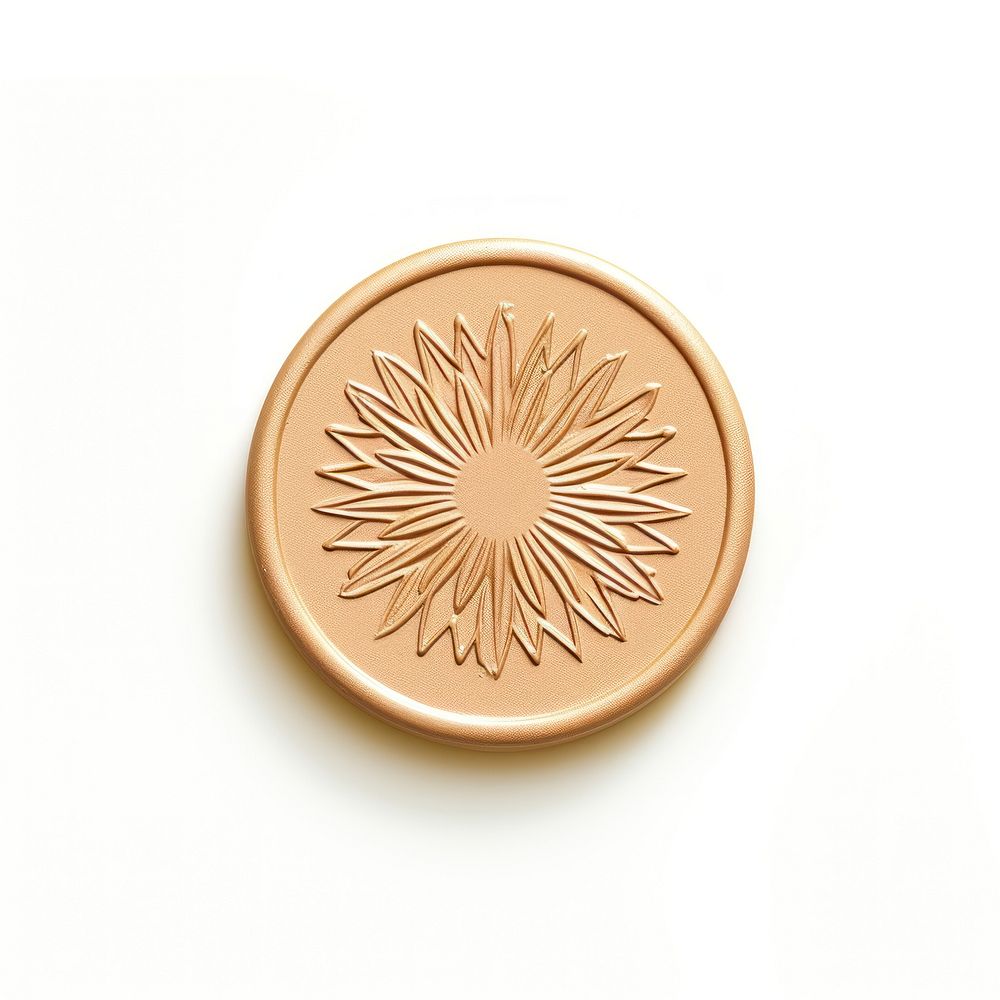 Sun money coin white background. AI generated Image by rawpixel.