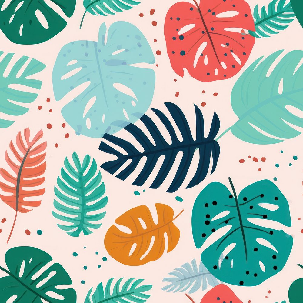 Philodendron pattern outdoors plant. AI generated Image by rawpixel.