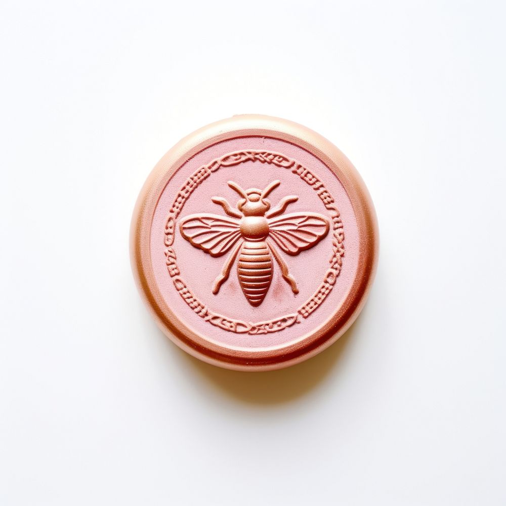 Bee locket white background accessories. AI generated Image by rawpixel.