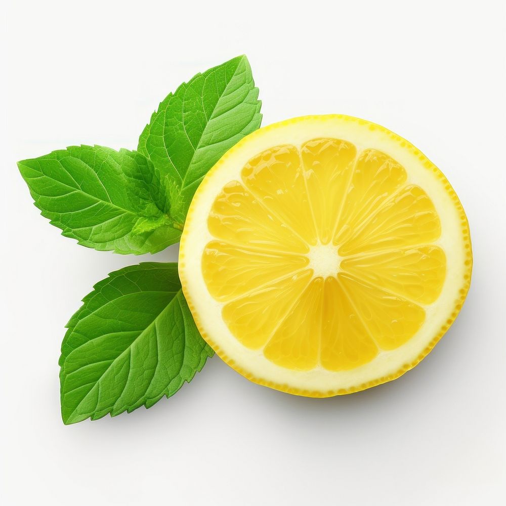 Lemon fruit plant slice. AI generated Image by rawpixel.