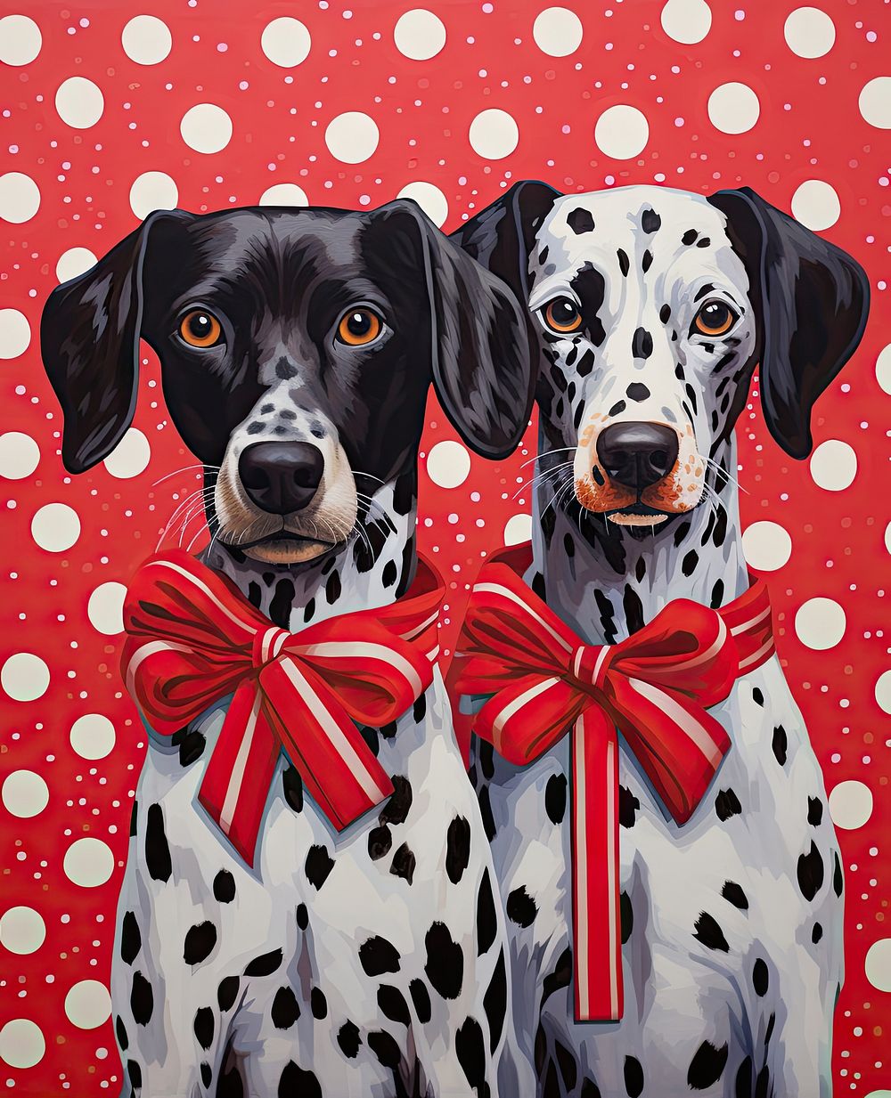 Christmas dogs mammal animal pet. AI generated Image by rawpixel.